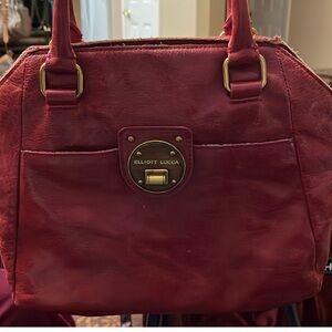 Elliott Lucca Red Shoulder Bag with Structured Design